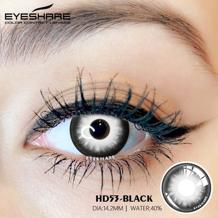 Rynx Cosplay HD53 Black 14.2mm 1 Pair | 1 Year