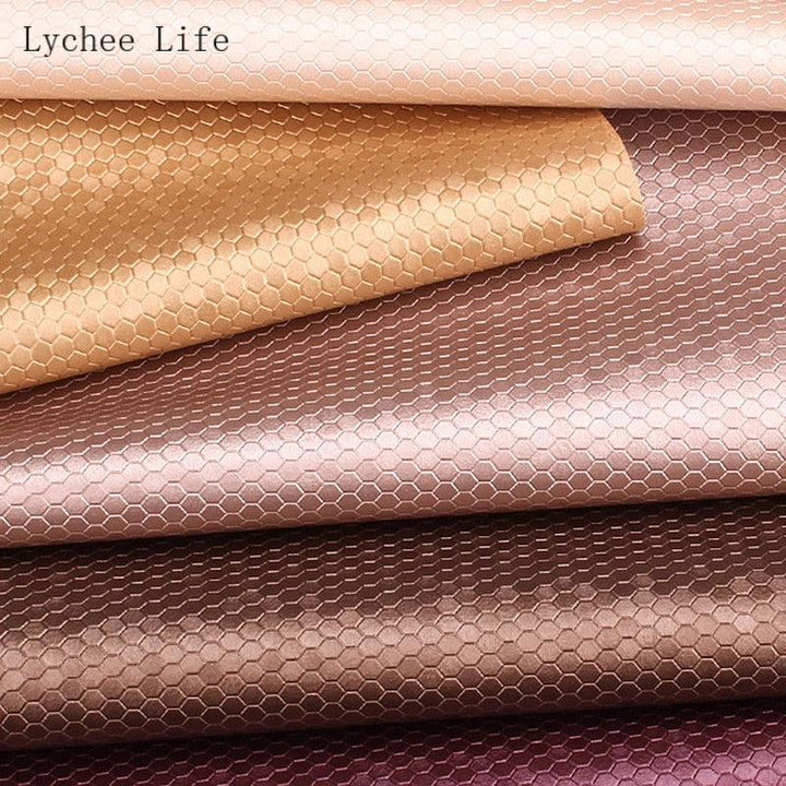 Lisslune | Transform your sewing projects with luxurious honeycomb PVC leather fabric