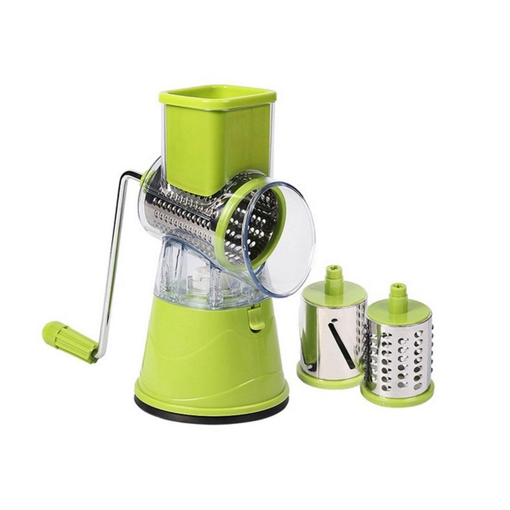 Lisslune | Hand-crank vegetable slicer with 3 attachments