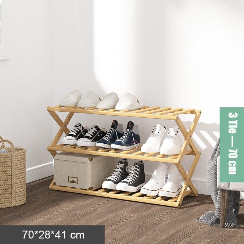 Lisslune | Elegant Bamboo Shoes Display and Storage Shelf