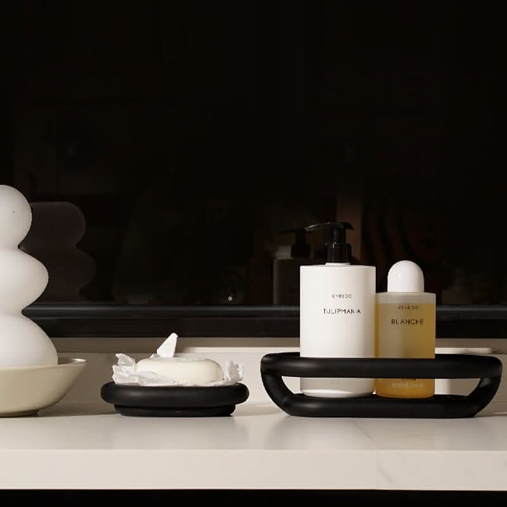 Lisslune | LUXDISH – Abstract soap dish and bathroom shelf