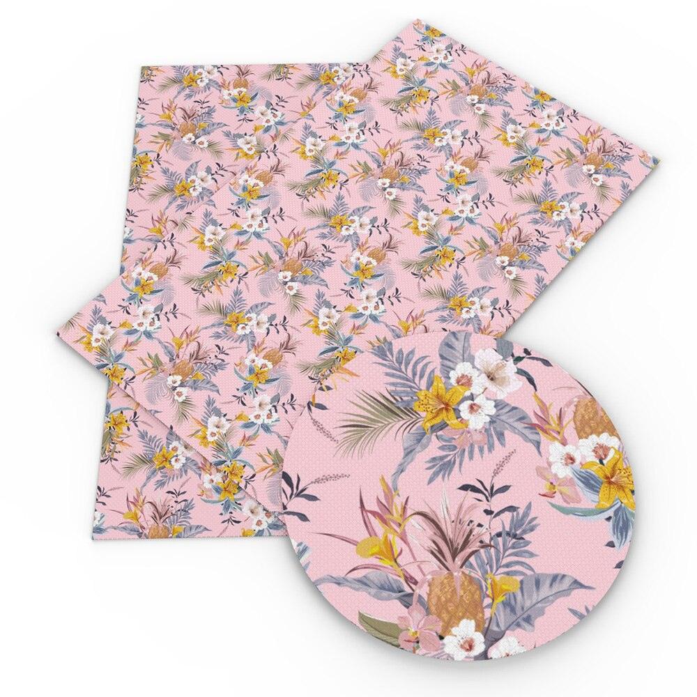 Lisslune | Vibrant Geometric Floral Synthetic Leather Craft Sheet - Enhance Your DIY Projects