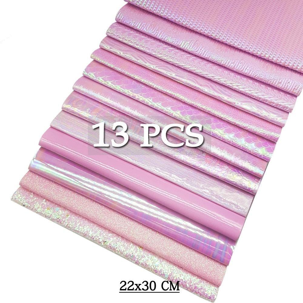 Lisslune | Sparkling Pink Holographic Vinyl Fabric Collection - Perfect for DIY Creations