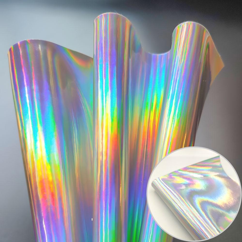 Lisslune | Iridescent Holographic Faux PU Leather Sheets for Creative DIY Projects