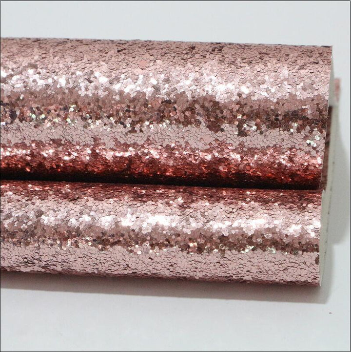 Lisslune | Sparkling Chunky Glitter Synthetic Leather Sheet - Ideal for creative DIY projects