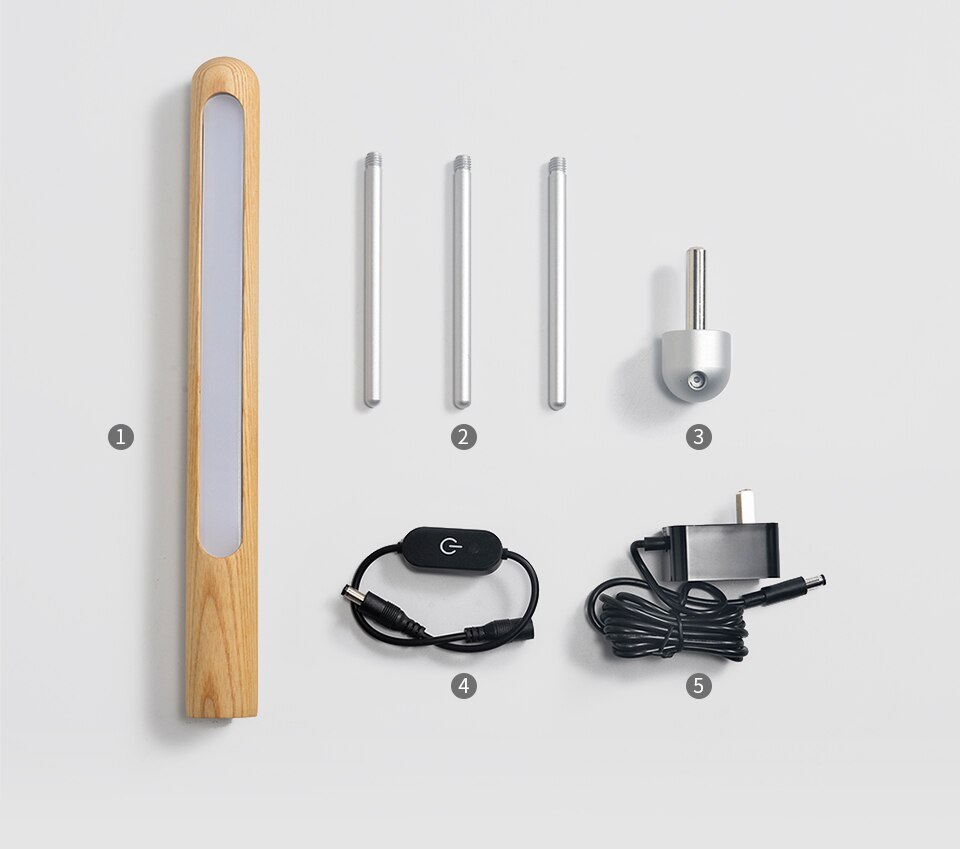 Lisslune | Nordic Sky Minimalist Wooden Desk Lamp