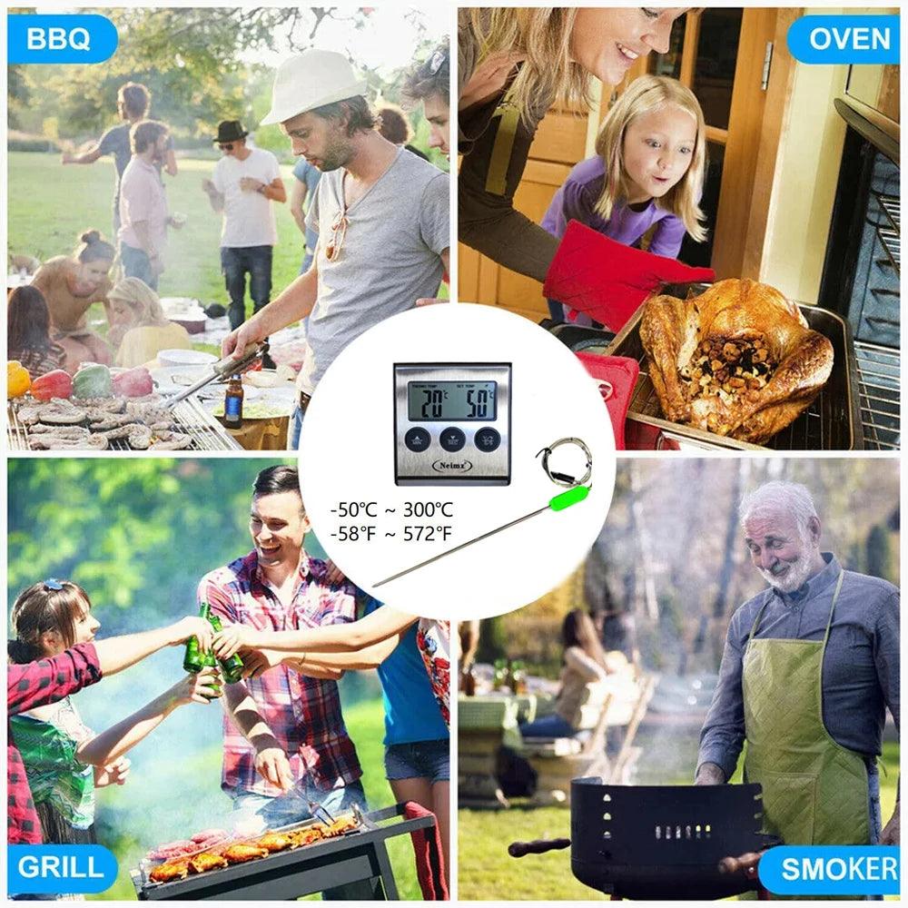 Lisslune | Precision Dual Probe Digital Meat Thermometer for BBQ and Baking Championship
