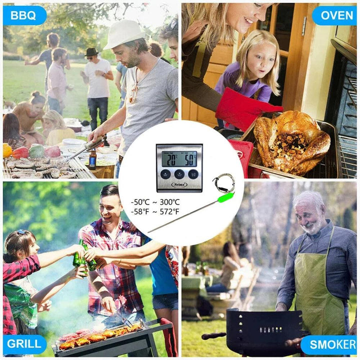 Lisslune | Precision Dual Probe Digital Meat Thermometer for BBQ and Baking Championship