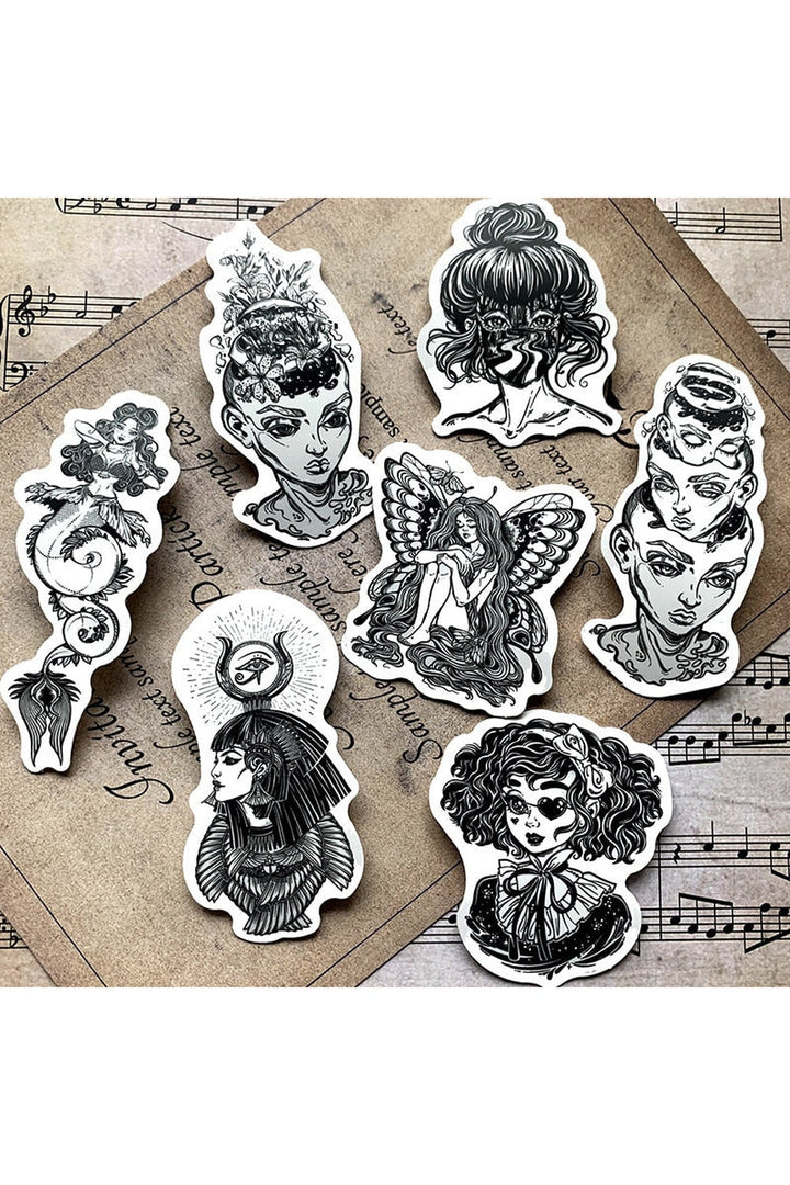Lisslune | themed cartoon stickers