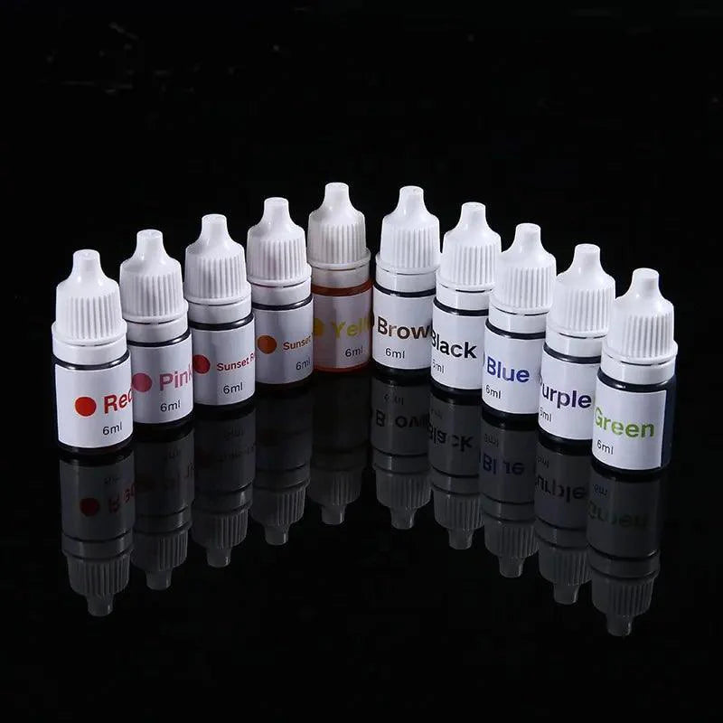 Lisslune | Rainbow 7-Color UV Reactive Craft Stamp Ink for Creative Projects
