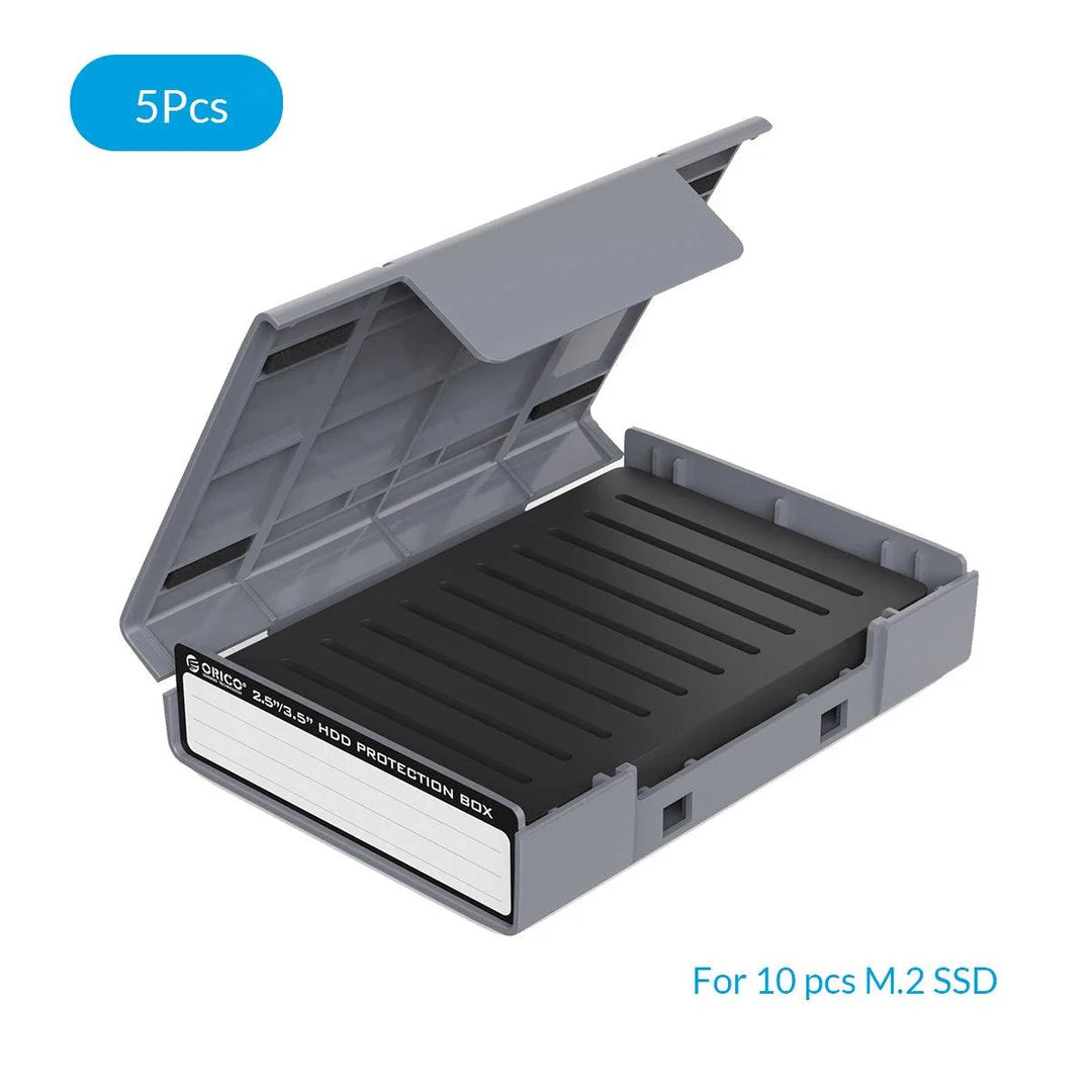 Lisslune | Drive Guardian 5-Pack Hard Drive Protection and Organization Set with Custom Labels