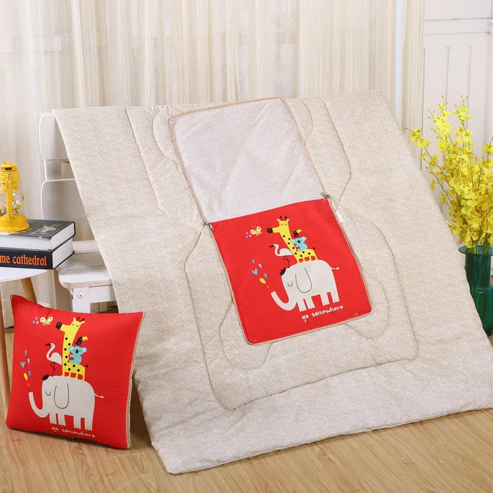 Lisslune | Cozy Convertible Pillow Quilt Combo Blanket