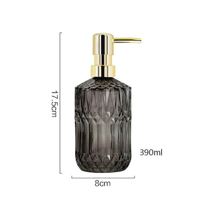 Lisslune | Chic Minimalist Glass Soap Dispenser - Elevate Your Bathroom Style