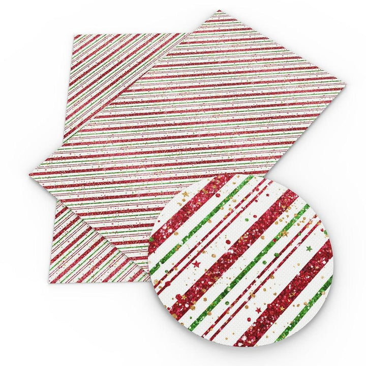 Lisslune | Crimson Holiday Synthetic Leather Craft Set - DIY Festive Fabric Set