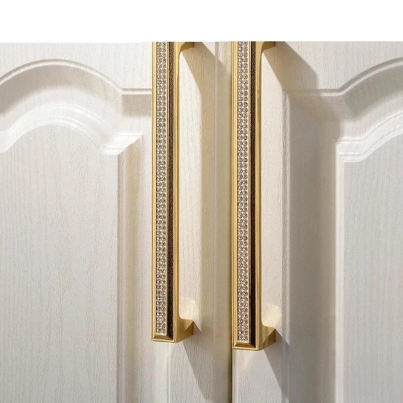 Lisslune | Luxurious Gold and Crystal Cabinet Handles - Exquisite Design and Lasting Quality