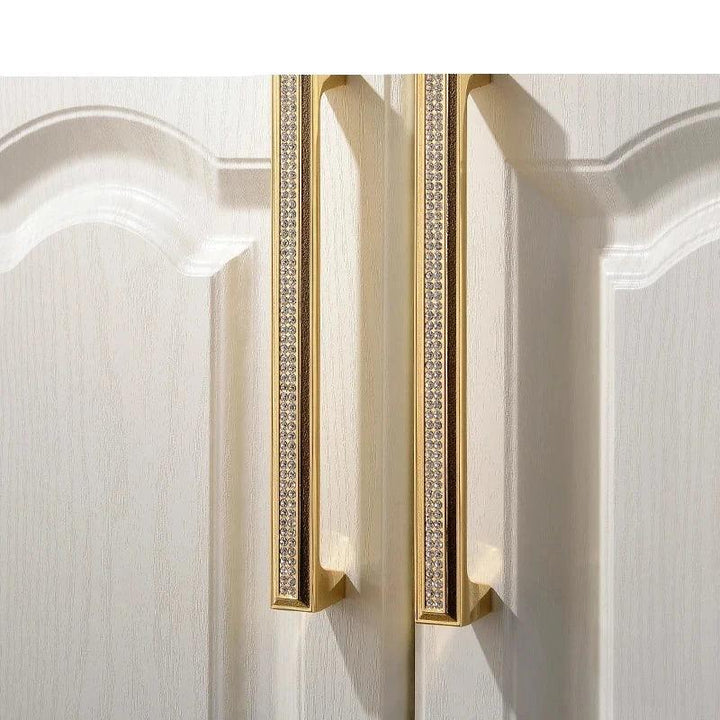 Lisslune | Luxurious Gold and Crystal Cabinet Handles - Exquisite Design and Lasting Quality