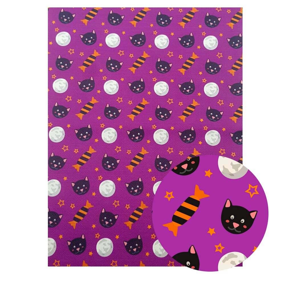 Lisslune | Halloween Themed PU Leather Craft Sheets - Essential for Spooky DIY Projects 🎃