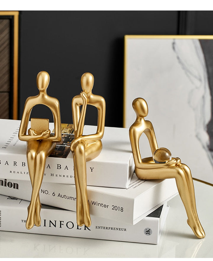 Lisslune | Modern Figurines Abstract Home Decor Sculpture