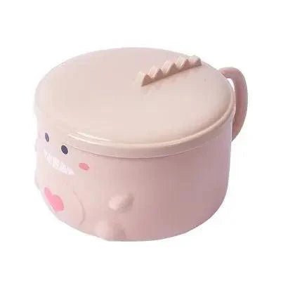 Lisslune | Dino-themed Stainless Steel Lunch Bowl Set - Fun Food Container for Kids