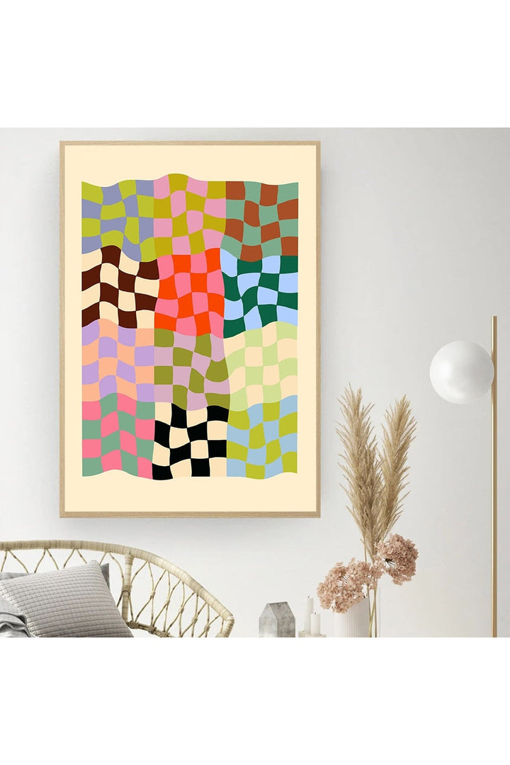 Lisslune | wavy canvas poster