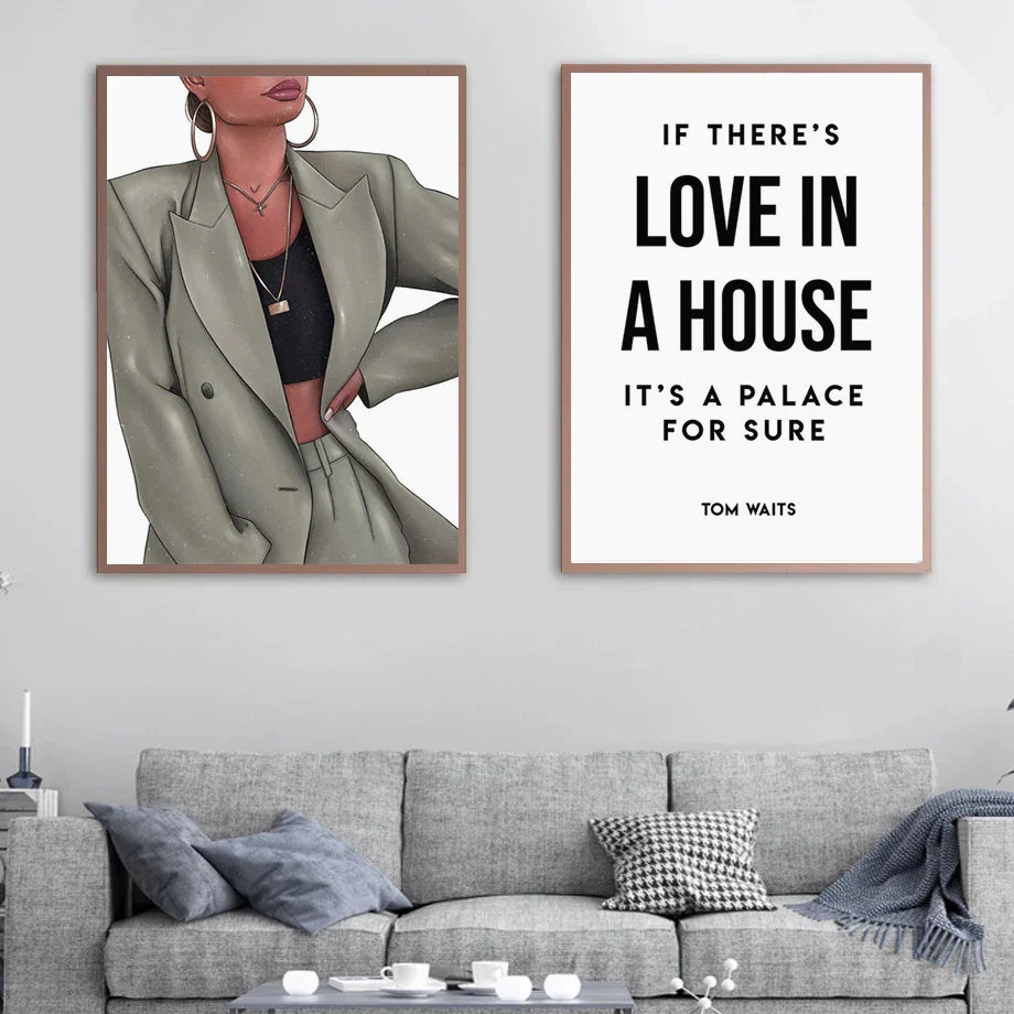 Lisslune | Girl Canvas Poster