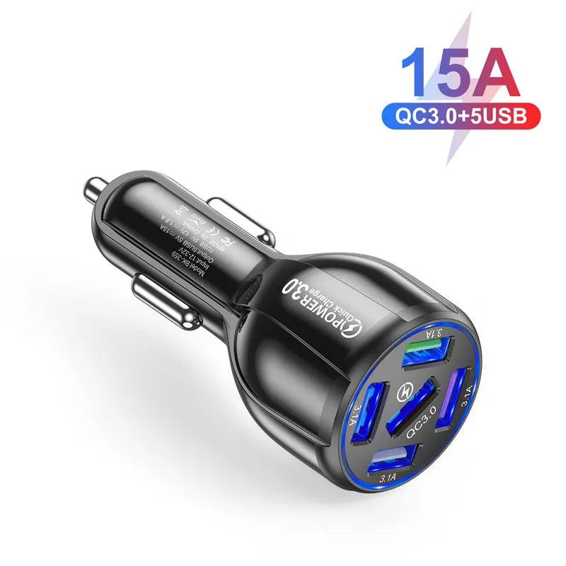 Lisslune | Multi-device Quick Charge USB Car Charger for iPhone 12 and all smartphones - Your ideal travel companion