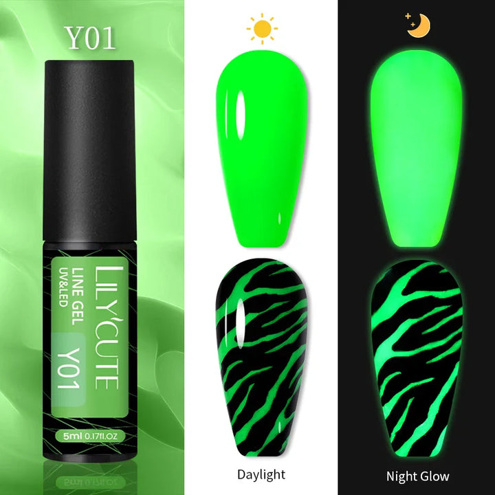 Rynx |5ML Aurora Ocean Blue Liner Gel Polish Nail Art Sparkling Painting Cat Magnetic Gel Semi Permanent UV Gel French Nails