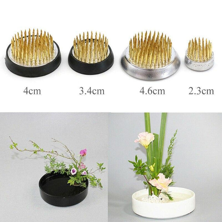Lisslune | Elegant Brass Kenzan Tool for exquisite Flower Arrangements