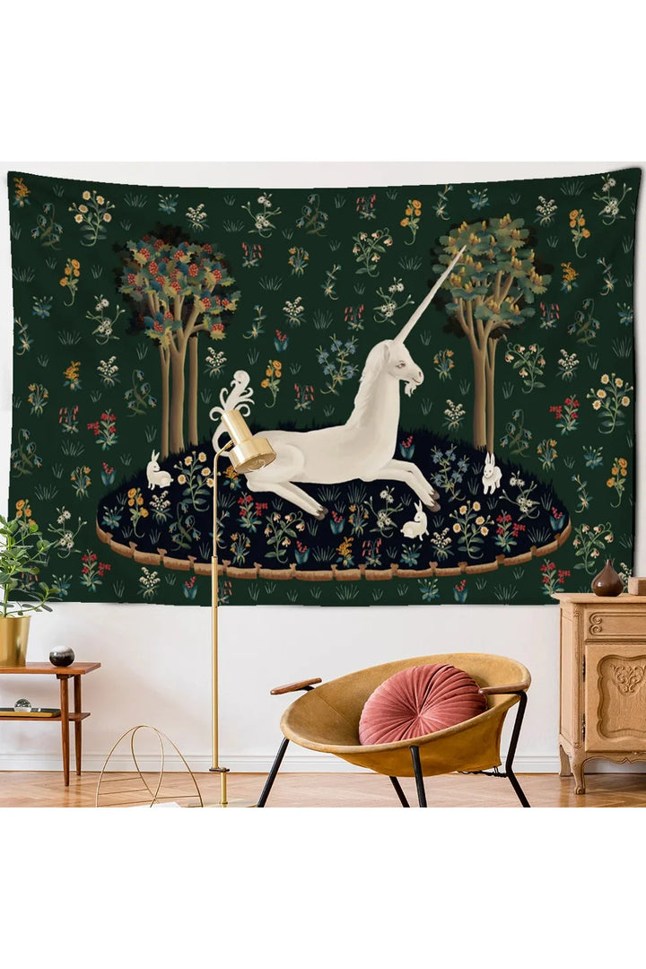Lisslune | enchanted unicorn rug