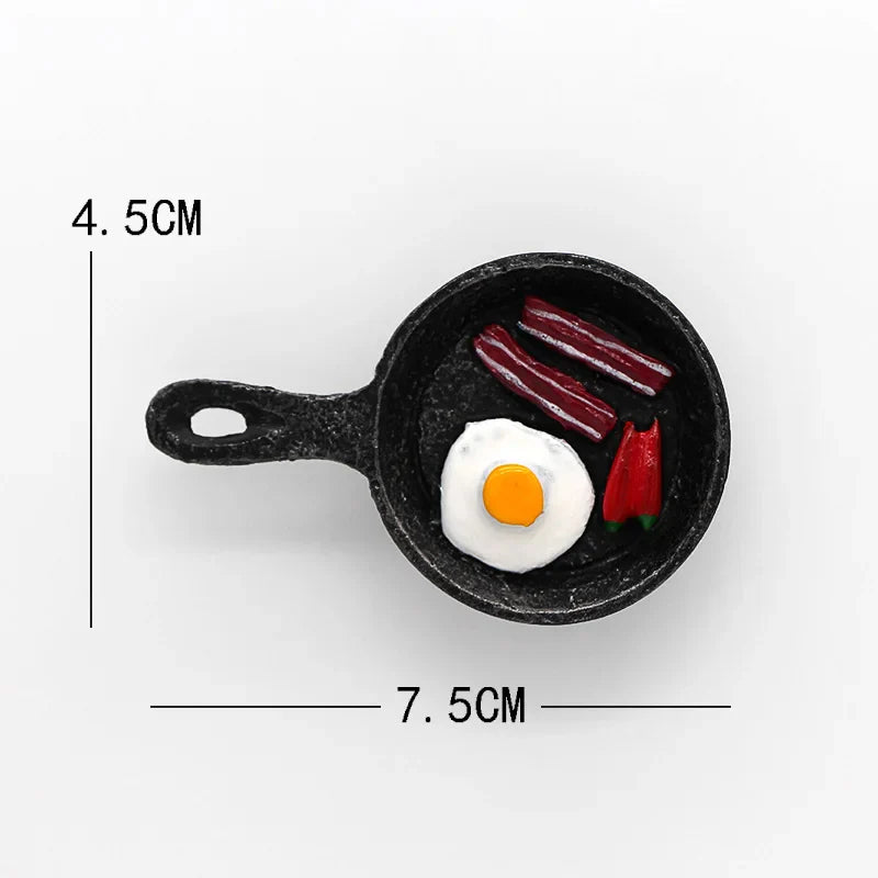 Rynx | Bionic Food Refrigerator Magnet 3D Creative Cartoon Home Decoration Magnetic Cute Refrigerator Magnet Magnetic Sticker Power Message
