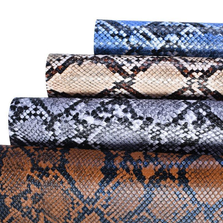 Lisslune | Synthetic snake skin leather craft fabric - Elevate your creations!