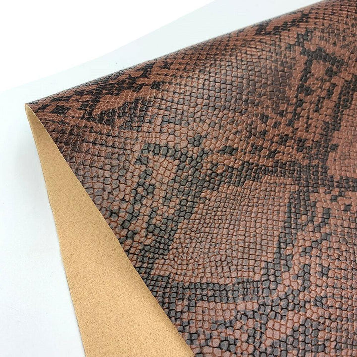 Lisslune | Serpentine Snake Skin Synthetic Leather Craft Kit - Create Trendy DIY Projects with Ease