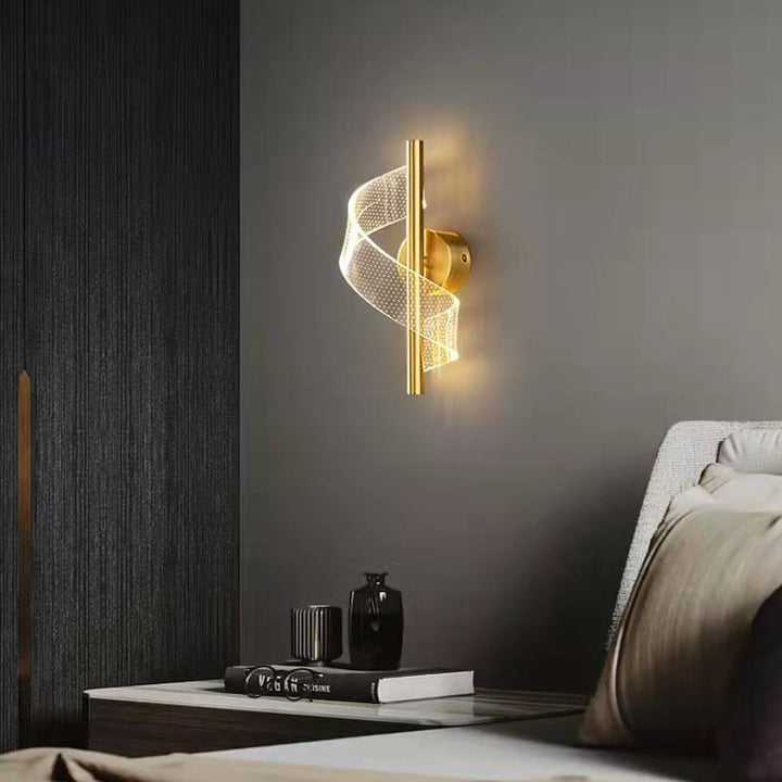 Lisslune | Luxury Glass Wall Lamp with Candle Holder