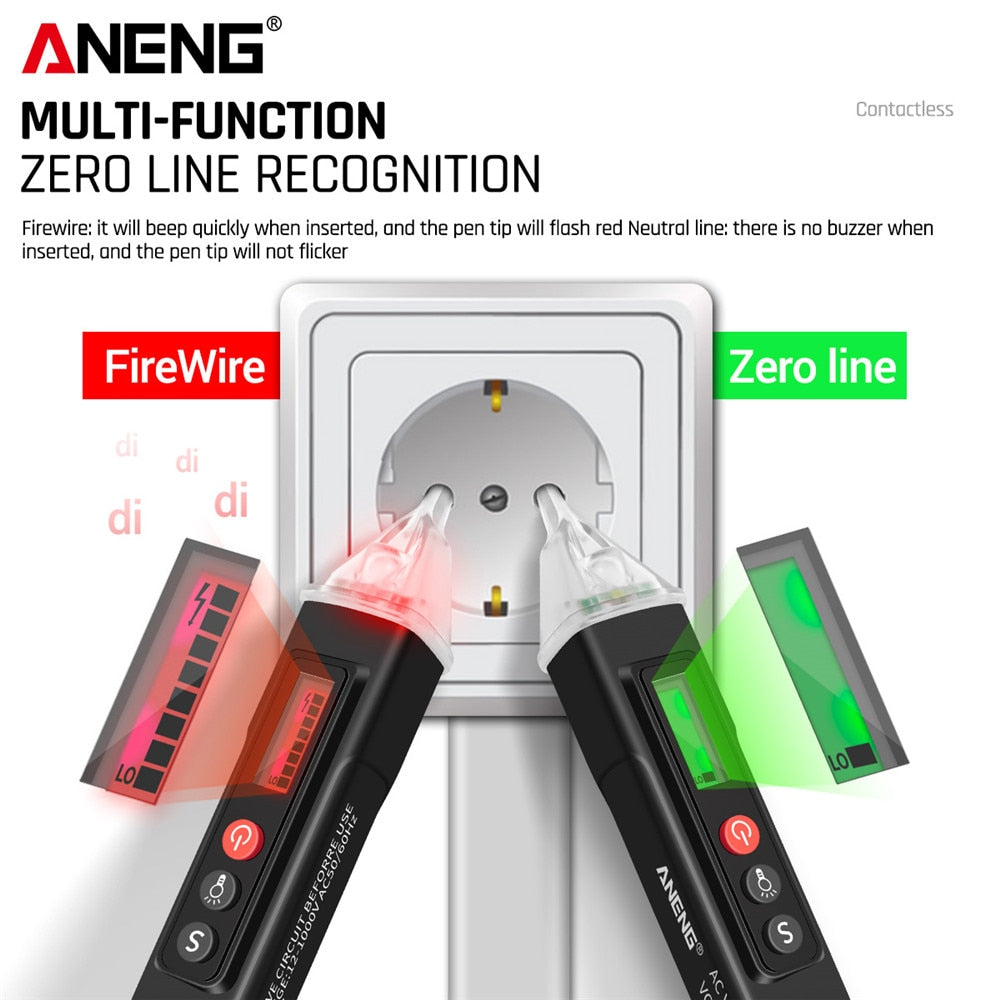 Lisslune | Digital AC DC Voltage Detectors Tester Pen