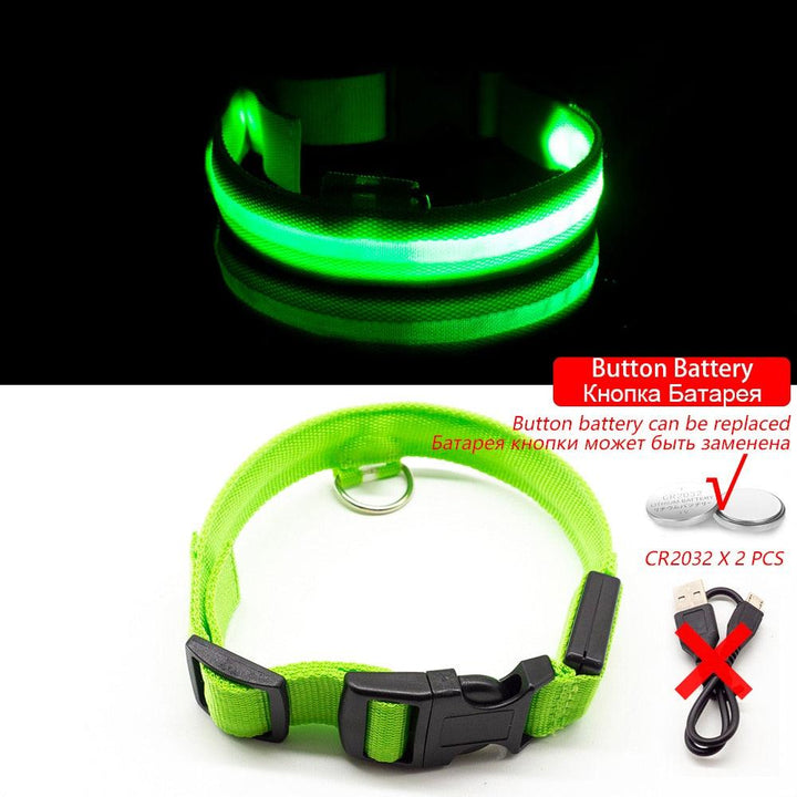 Lisslune | Light & Protect: Rechargeable Waterproof LED Dog Collar for Enhanced Nighttime Safety