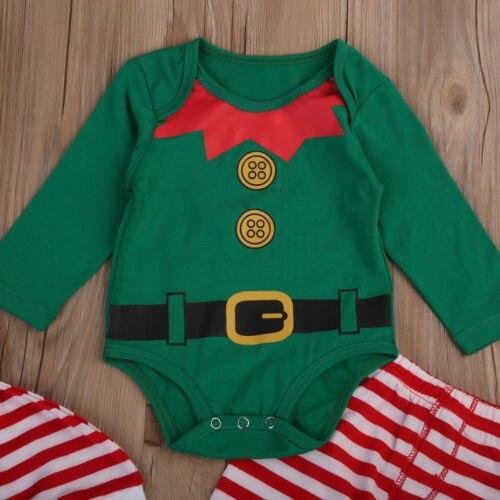 Lisslune | Christmas Elf 3-piece Set (Pants, Long Sleeve Bodysuit & Hat)