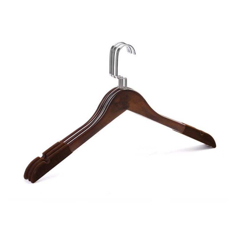 Lisslune | Elegant Lotus Wood Hanger Set of 5 - 10 Pieces - Premium Closet Organization Solution