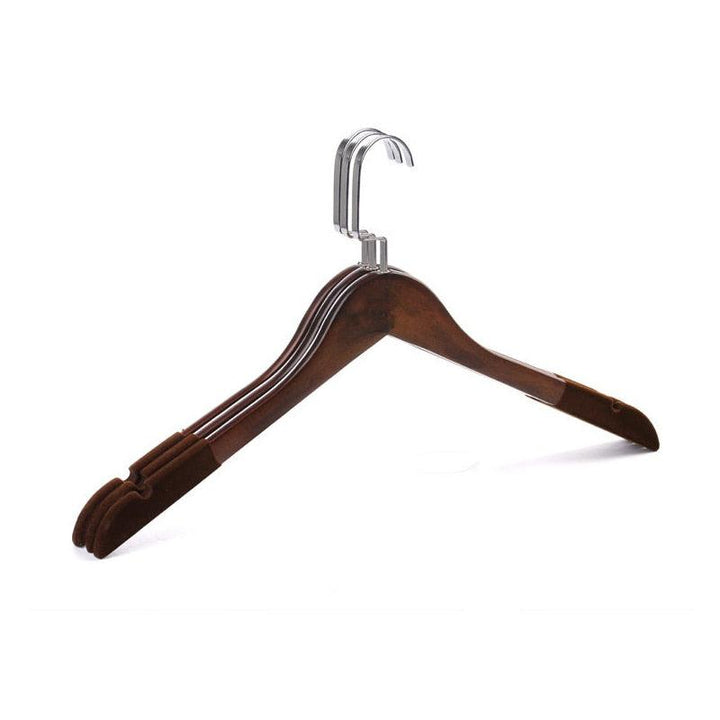 Lisslune | Elegant Lotus Wood Hanger Set of 5 - 10 Pieces - Premium Closet Organization Solution