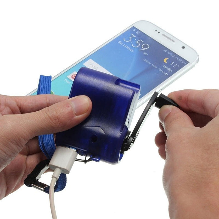 Lisslune | USB Hand Crank Generator Dynamo for Charging Mobile Phones Hand Crank Emergency Charger