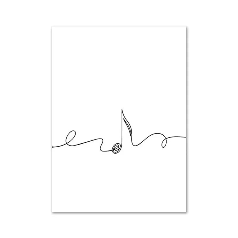 Lisslune | Line Canvas Poster