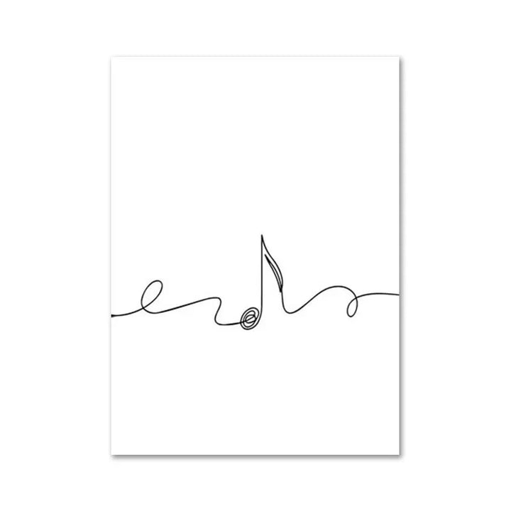 Lisslune | Line Canvas Poster