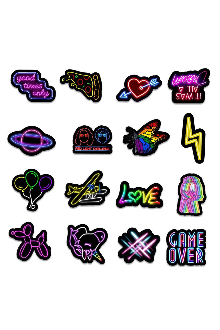 Lisslune | Theme Neon Scrapbooking Stickers