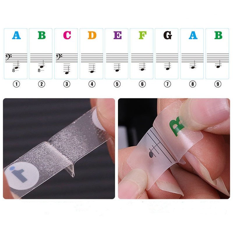 Lisslune | Piano Key Stickers