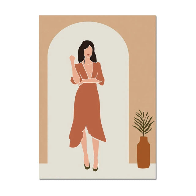 Lisslune | Girl Canvas Poster