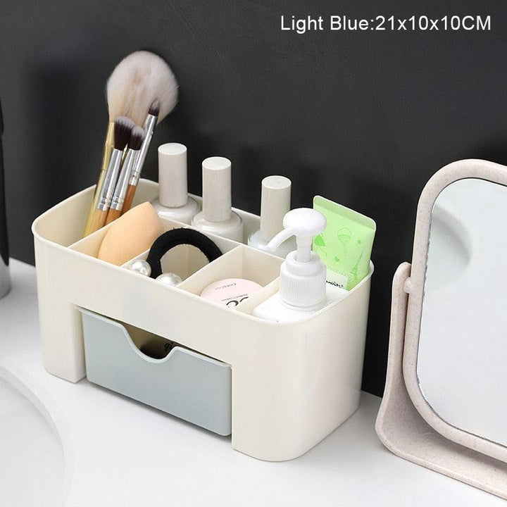 Lisslune | Elegant Cosmetic Organizer with Adjustable Dividers for an Organized Makeup Space