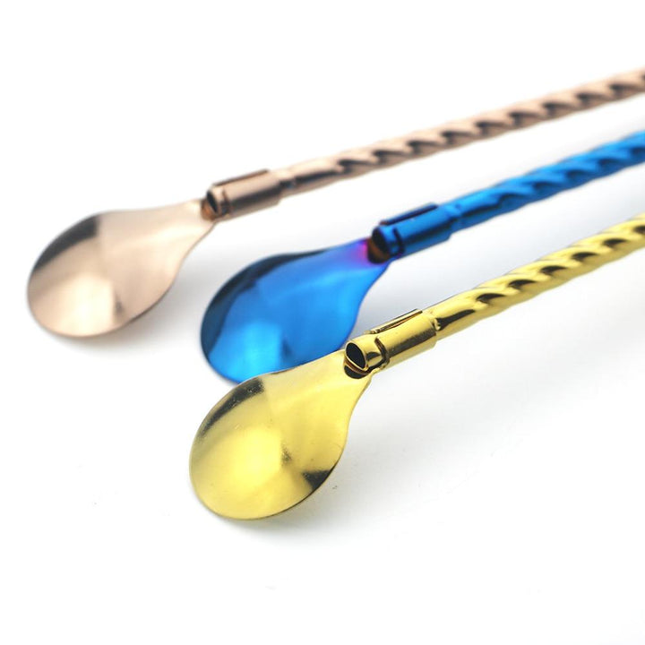 Lisslune | Stainless Steel Straw Spoon (4 pieces)