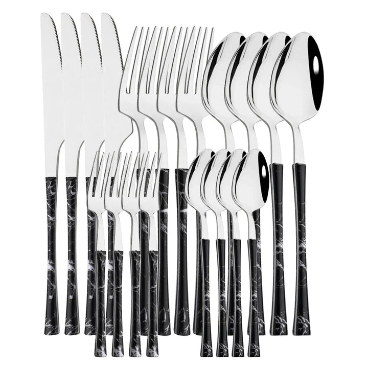 Lisslune | RusticDining | Stainless Steel Cutlery with Wooden Handles