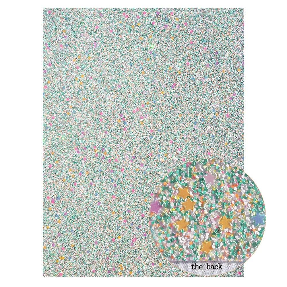Lisslune | Lustrous Green Glitter Snake Skin Synthetic Leather Bow Craft Kit