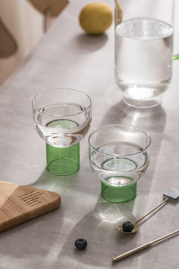 Lisslune | Half-moon drinking bowl made of colored crystal
