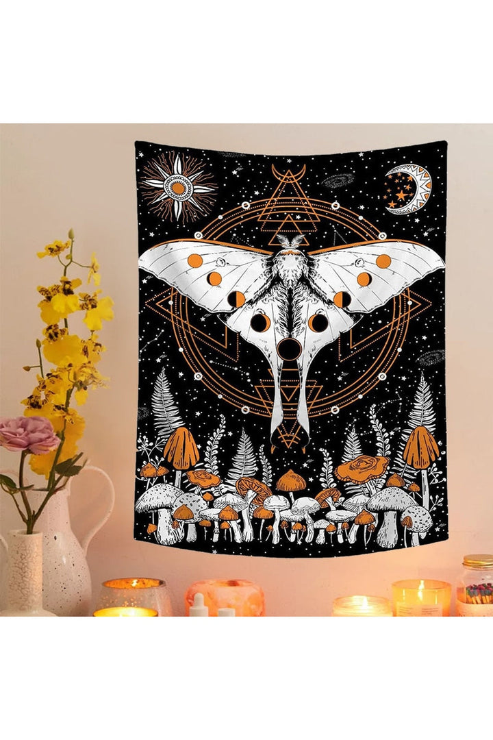 Lisslune | Moth Art Tapestry
